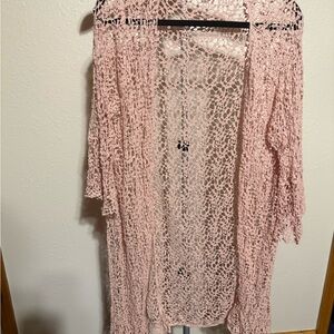 ADORA Blush Crochet Cardigan